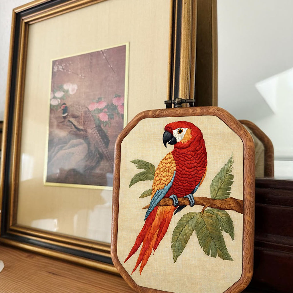 Rubbyoo Embroidery Kit- Red Bird Parrot - image 2