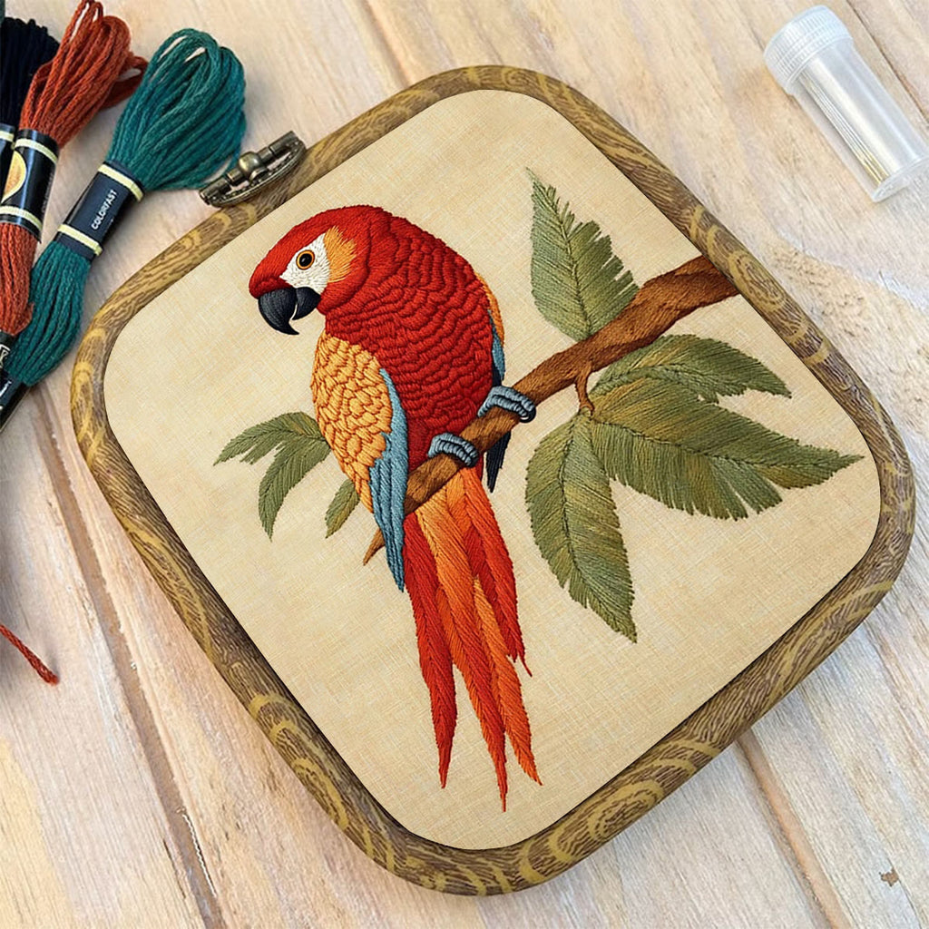Rubbyoo Embroidery Kit- Red Bird Parrot - image 9