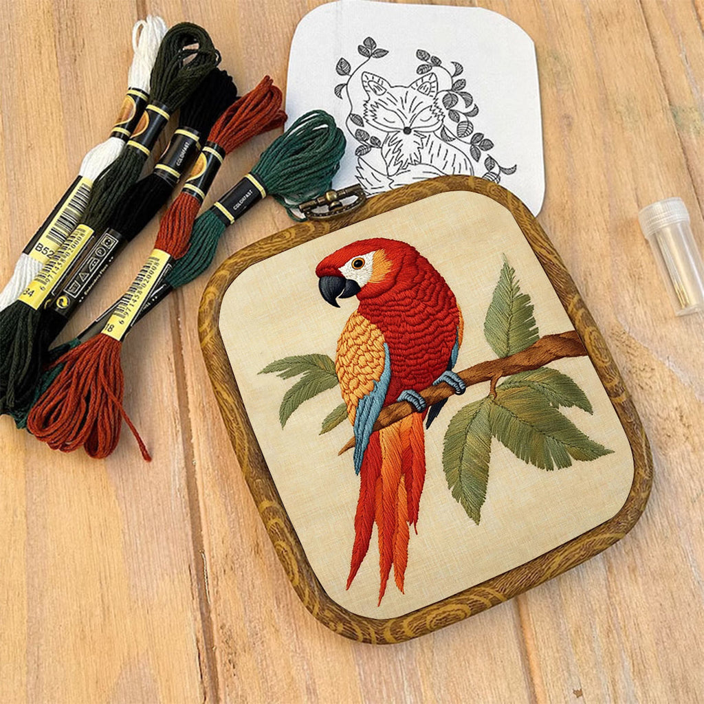 Rubbyoo Embroidery Kit- Red Bird Parrot - image 8