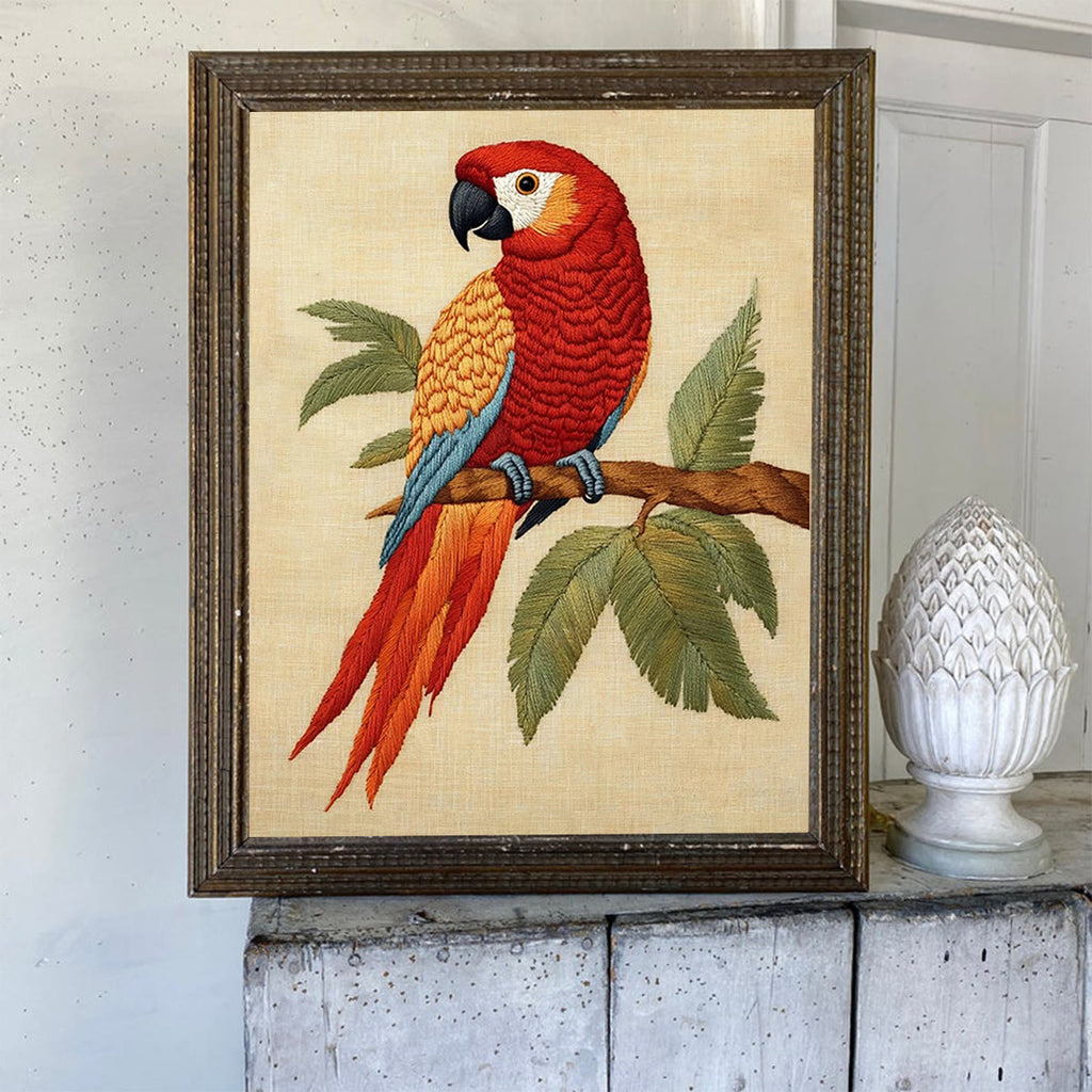 Rubbyoo Embroidery Kit- Red Bird Parrot - image 5