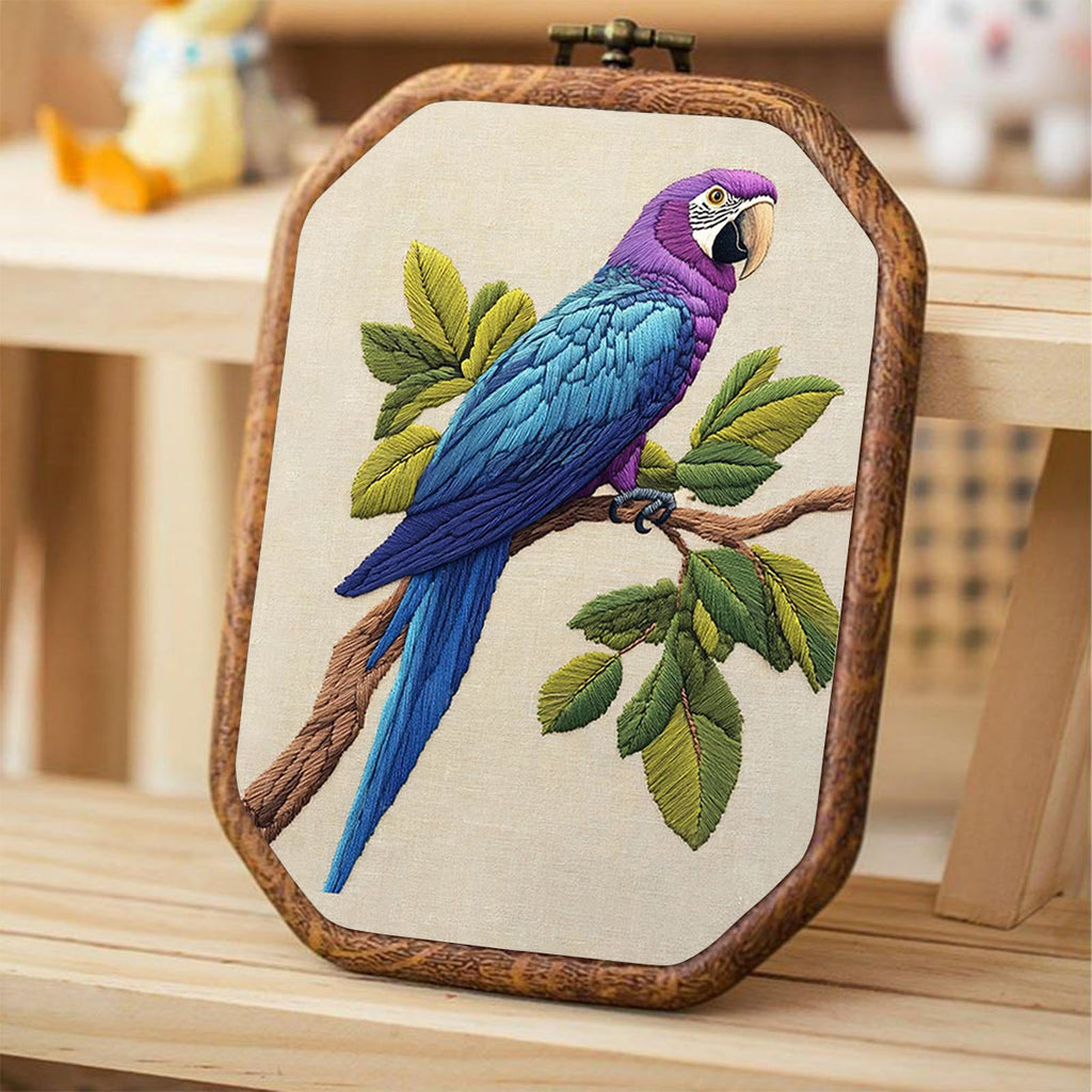 Rubbyoo Embroidery Kit- Blue Macaw 2 - image 3
