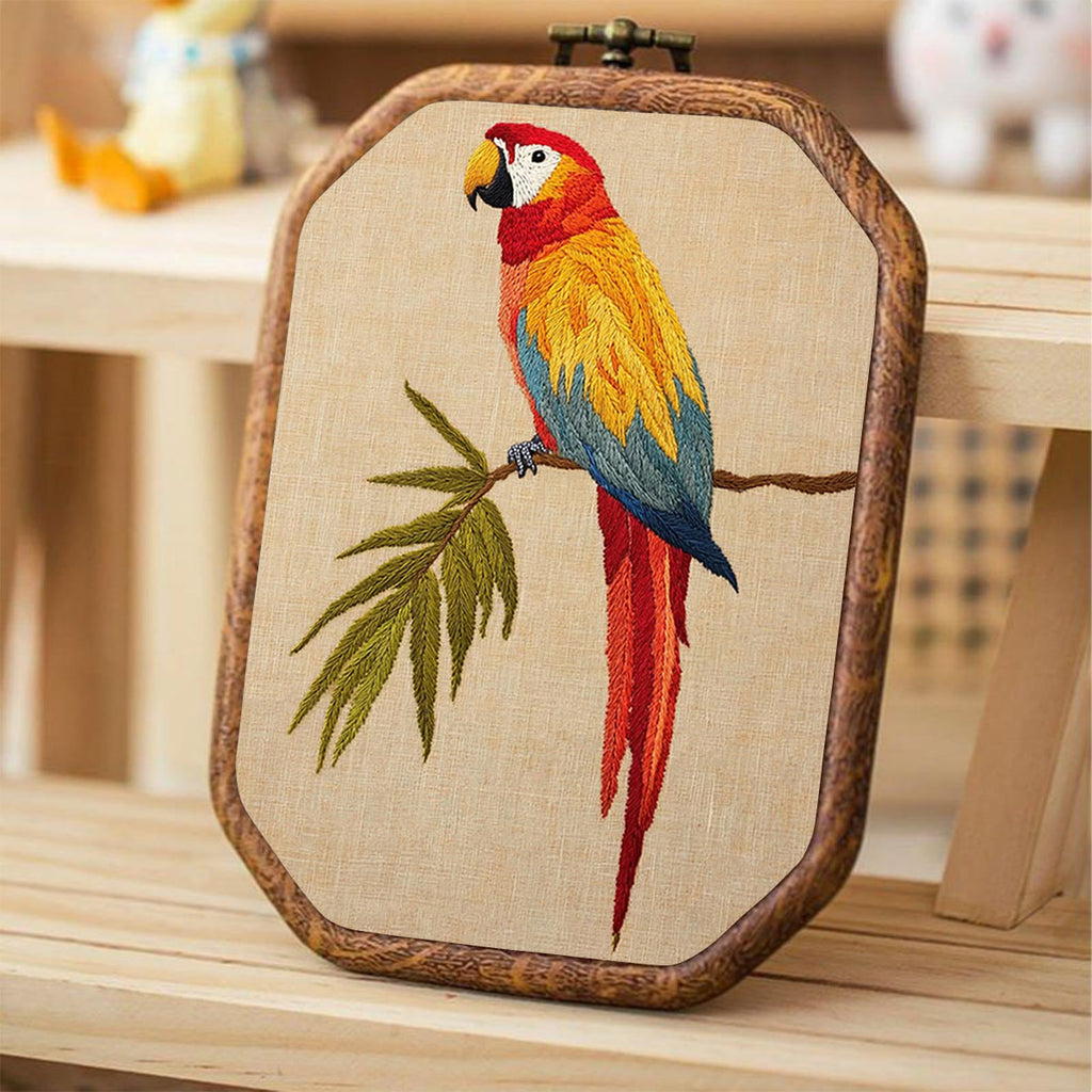 Rubbyoo Embroidery Kit- Red Macaw  - image 3