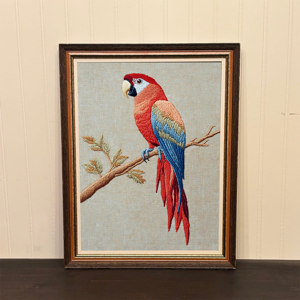 Rubbyoo Embroidery Kit- Red Macaw  2 - image 2