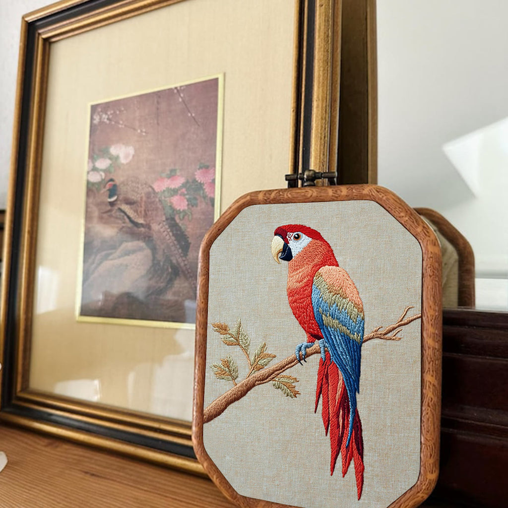 Rubbyoo Embroidery Kit- Red Macaw  2 - image 1