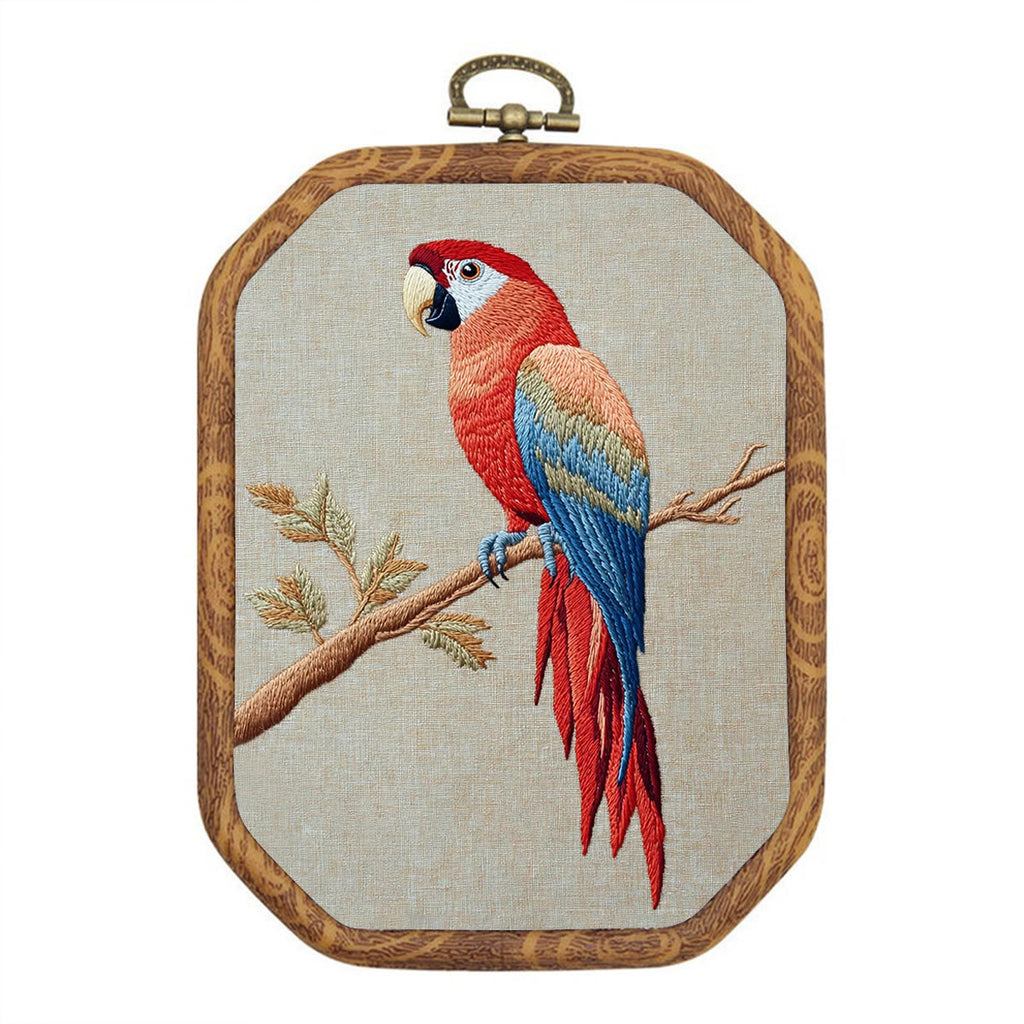 Rubbyoo Embroidery Kit- Red Macaw  2 - image 0