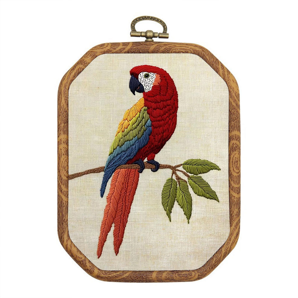 Rubbyoo Embroidery Kit- Red Bird Parrot 2 - image 0