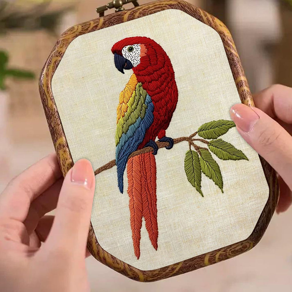 Rubbyoo Embroidery Kit- Red Bird Parrot 2 - image 4