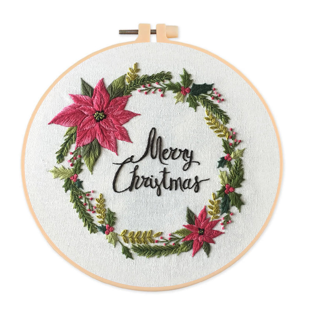 Rubbyoo Embroidery Kit -Merry Christmas Wreath  - image 0
