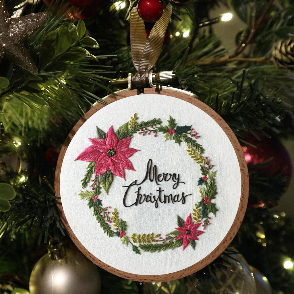 Rubbyoo Embroidery Kit -Merry Christmas Wreath  - image 3