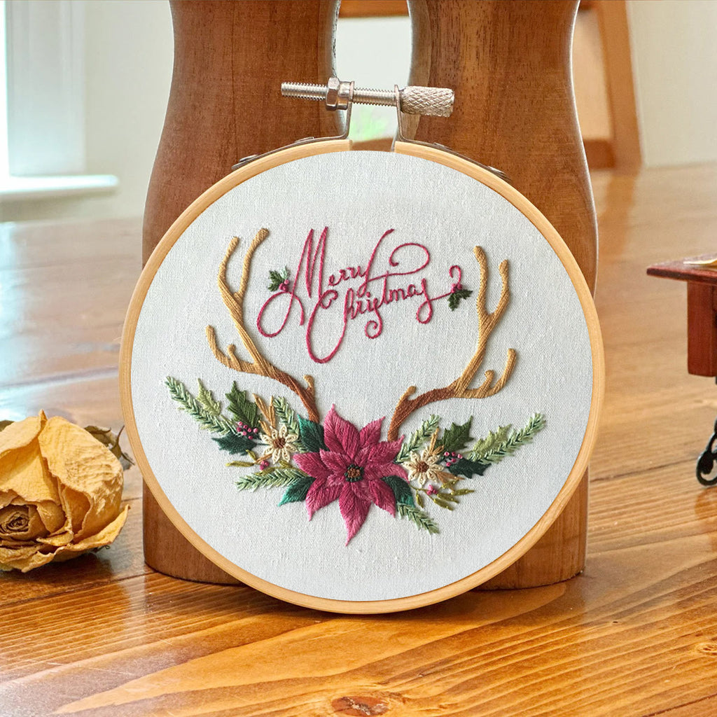 Rubbyoo Embroidery Kit -Merry Christmas Deer Antler  - image 6