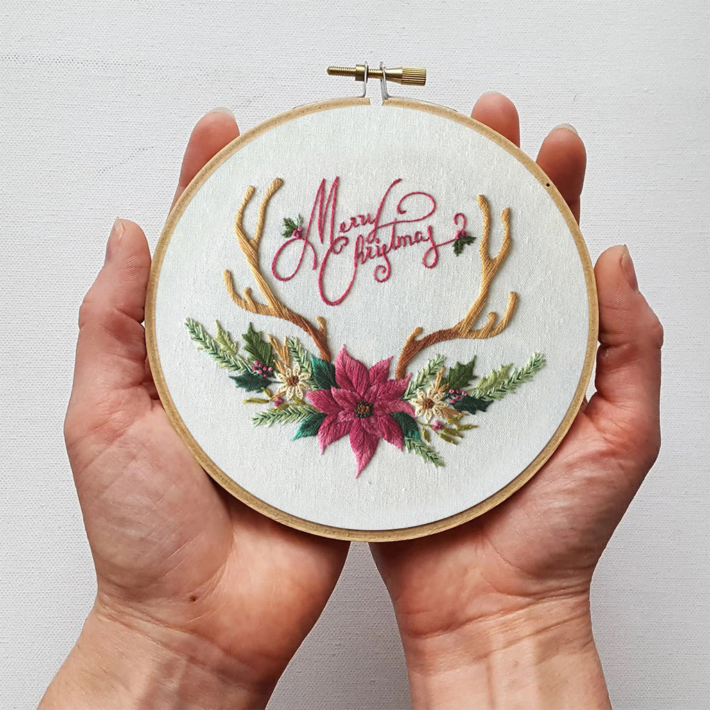 Rubbyoo Embroidery Kit -Merry Christmas Deer Antler  - image 4