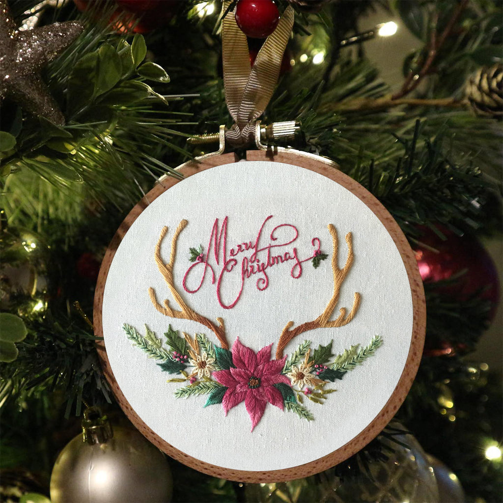Rubbyoo Embroidery Kit -Merry Christmas Deer Antler  - image 5