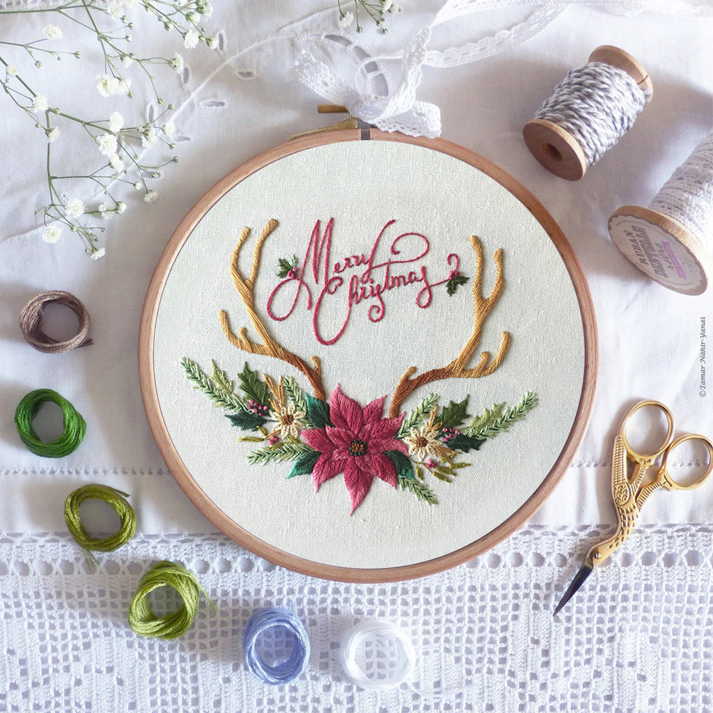 Rubbyoo Embroidery Kit -Merry Christmas Deer Antler  - image 7