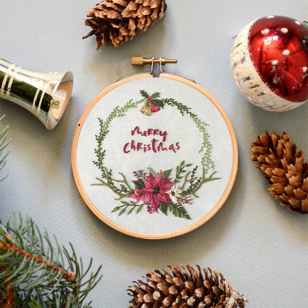 Rubbyoo Embroidery Kit -Floral Christmas - image 4