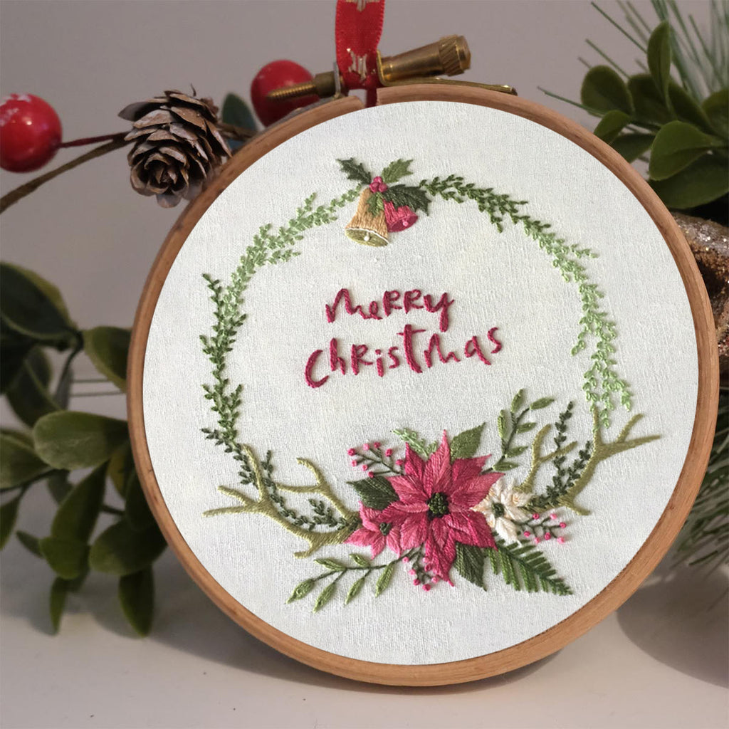 Rubbyoo Embroidery Kit -Floral Christmas - image 2