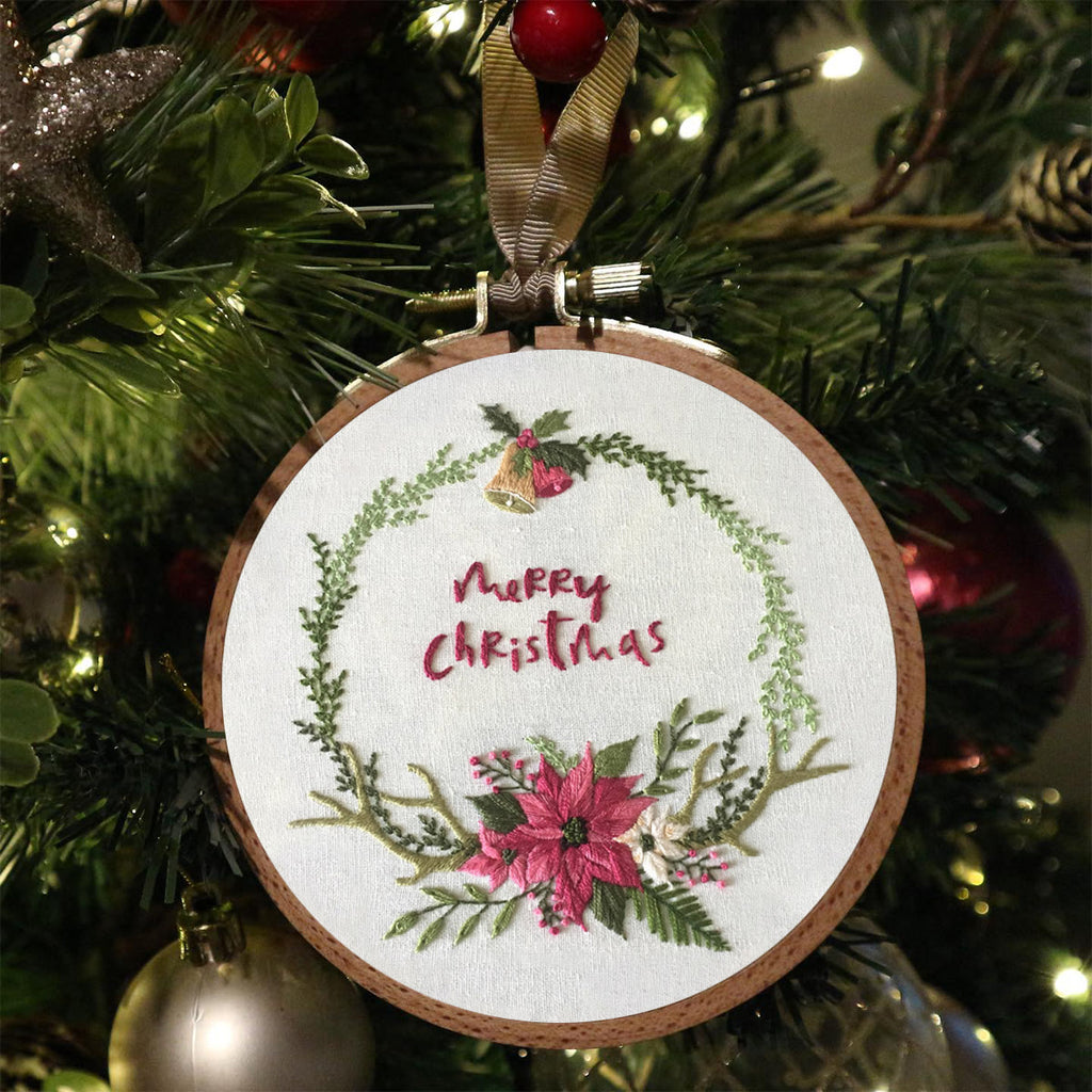 Rubbyoo Embroidery Kit -Floral Christmas - image 3