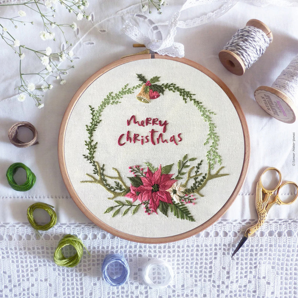 Rubbyoo Embroidery Kit -Floral Christmas - image 7