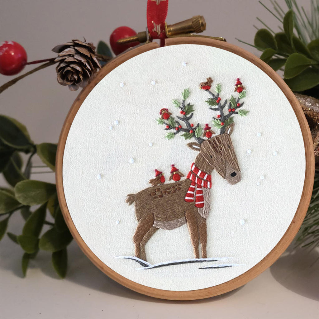 Rubbyoo Embroidery Kit - Christmas Elk - image 1
