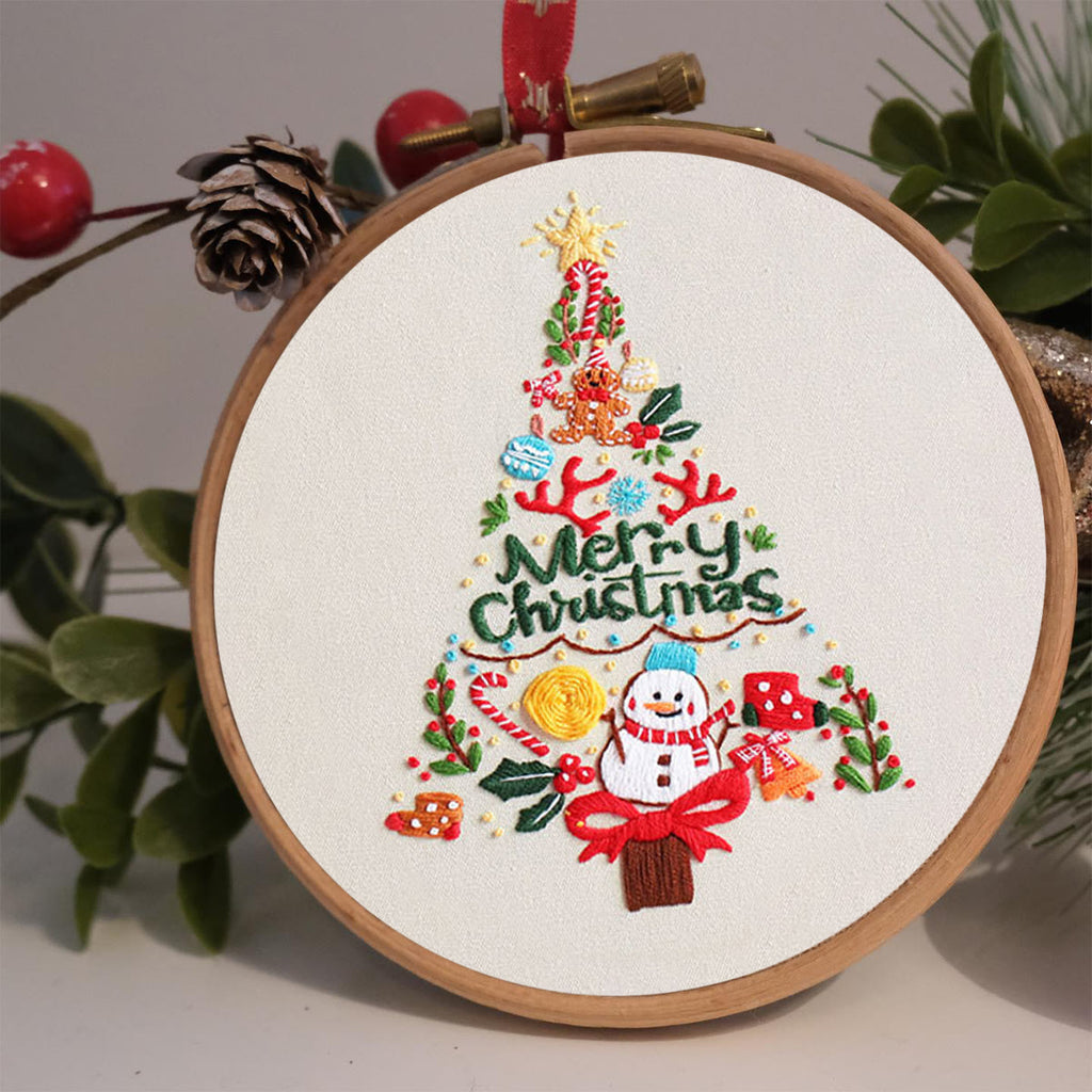 Rubbyoo Embroidery Kit - Colorful Christmas Tree  - image 1