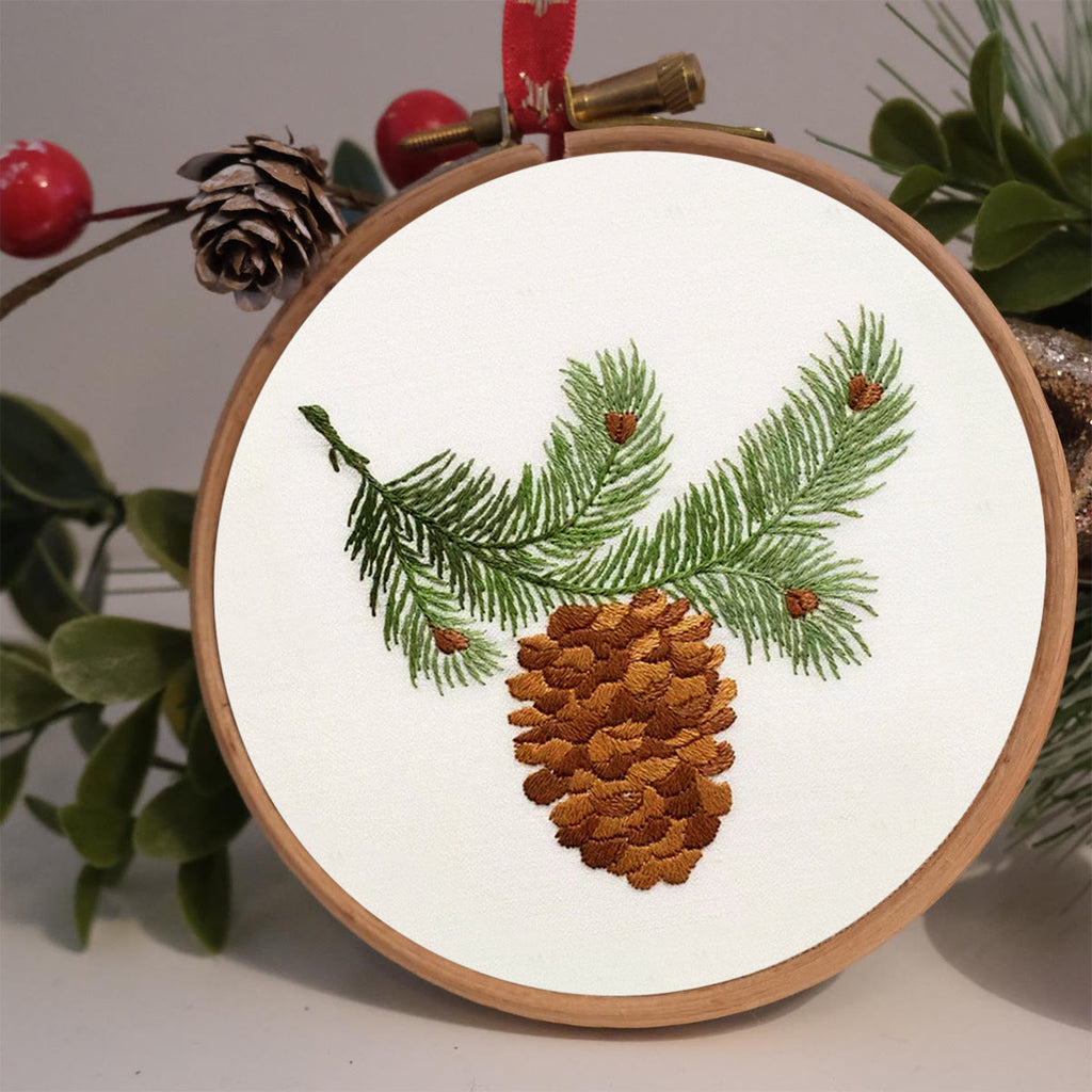Rubbyoo Embroidery Kit - Pine Cone  - image 1