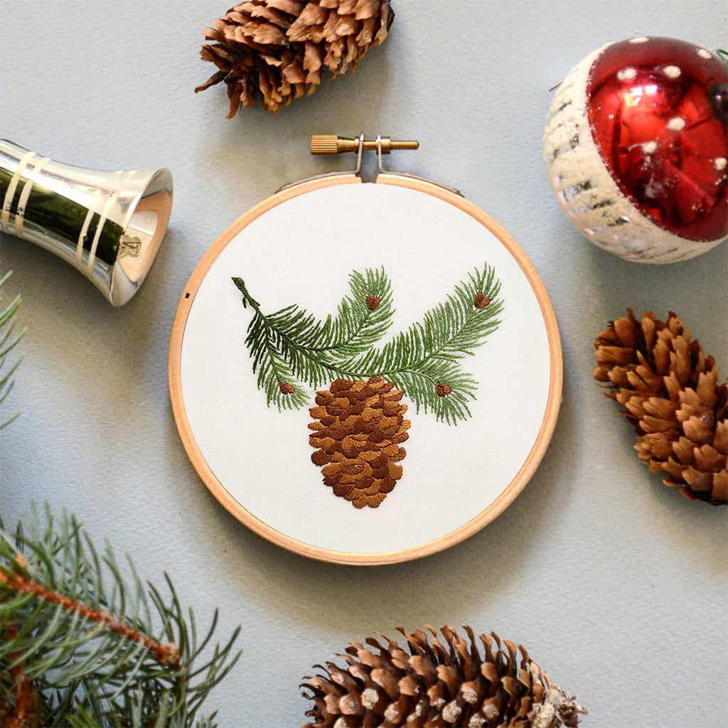 Rubbyoo Embroidery Kit - Pine Cone  - image 3