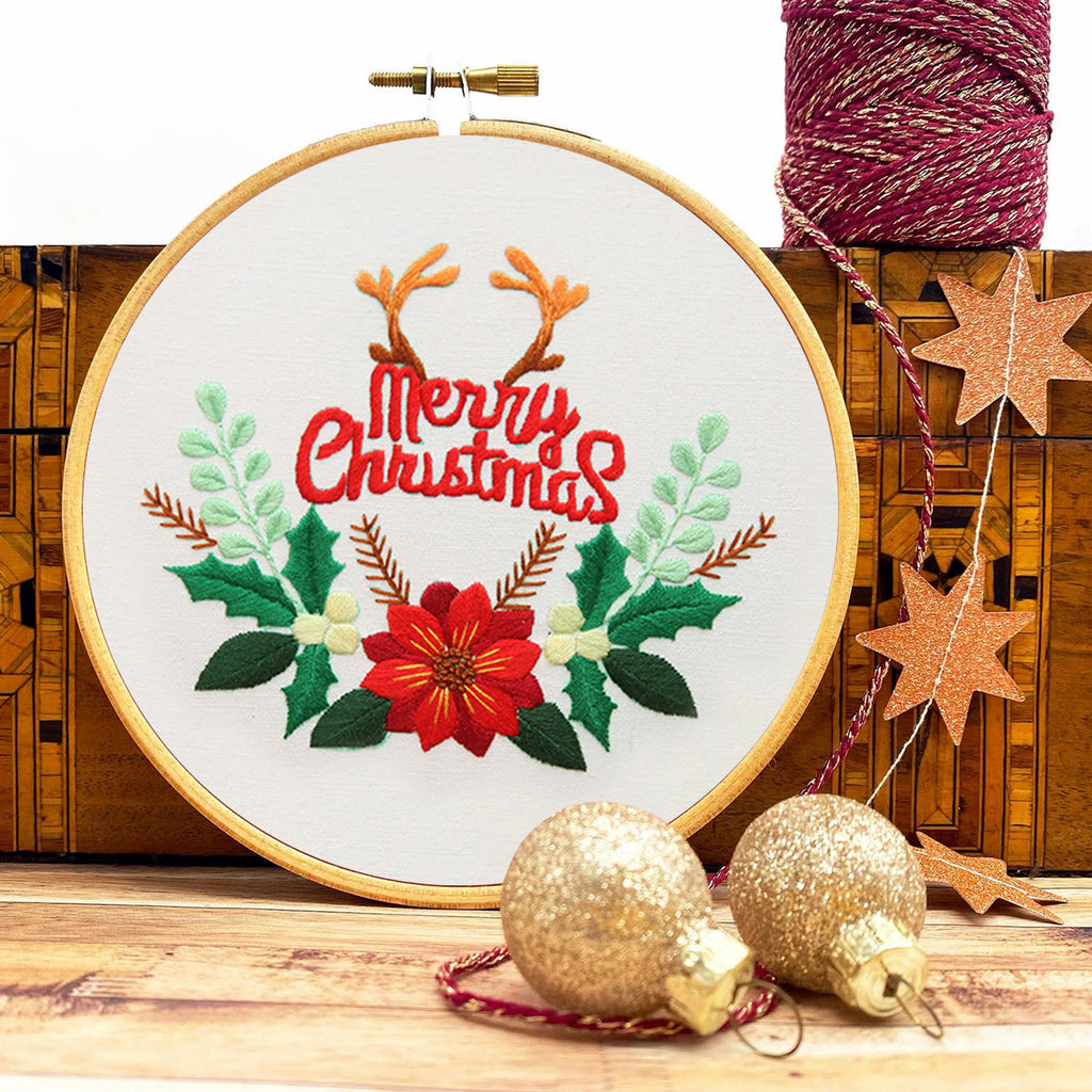 Rubbyoo Embroidery Kit - Antler  Flowers Christmas - image 8