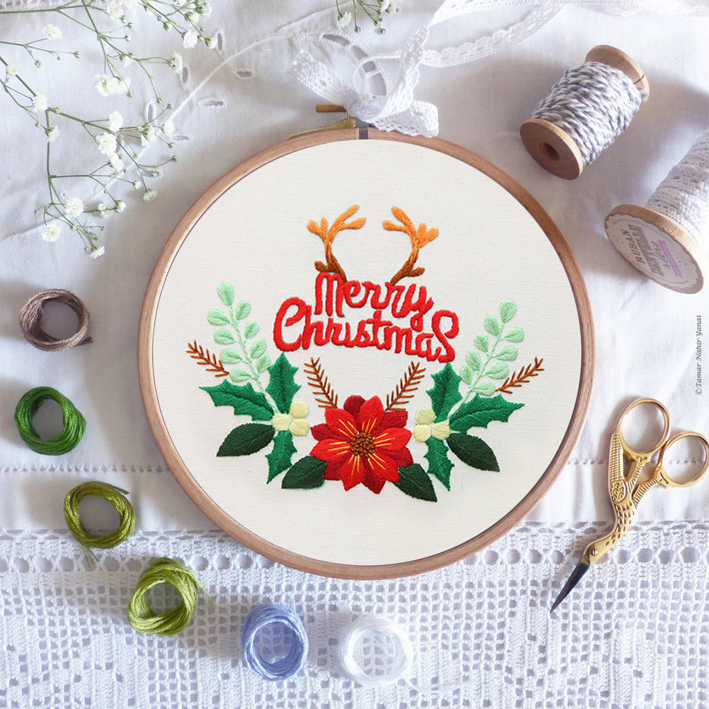 Rubbyoo Embroidery Kit - Antler  Flowers Christmas - image 7