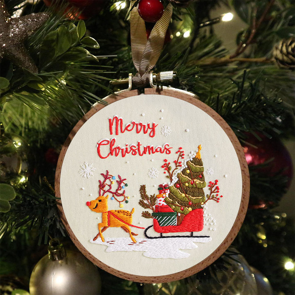 Rubbyoo Embroidery Kit -  Sleigh Elk - image 3