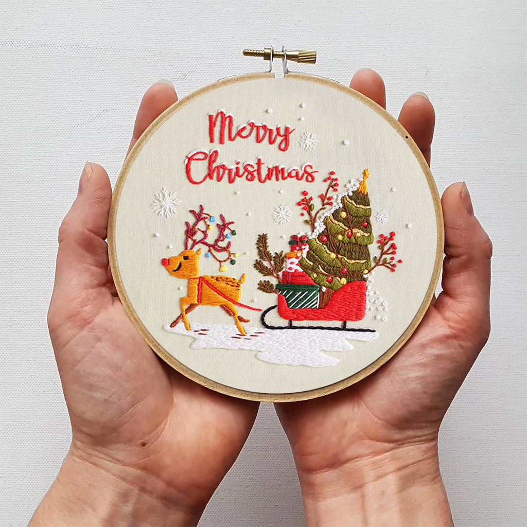 Rubbyoo Embroidery Kit -  Sleigh Elk - image 5