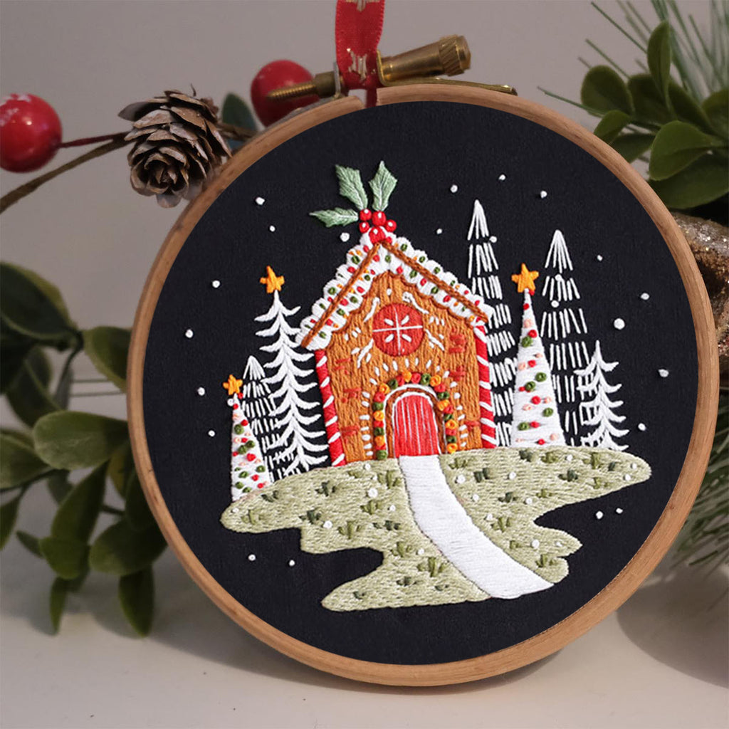Rubbyoo Embroidery Kit  Christmas House  - image 1