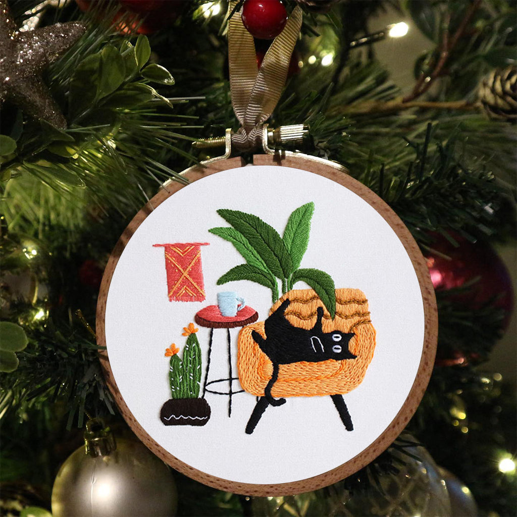 Rubbyoo Embroidery Kit -  Lazy Cat On The Sofa - image 3