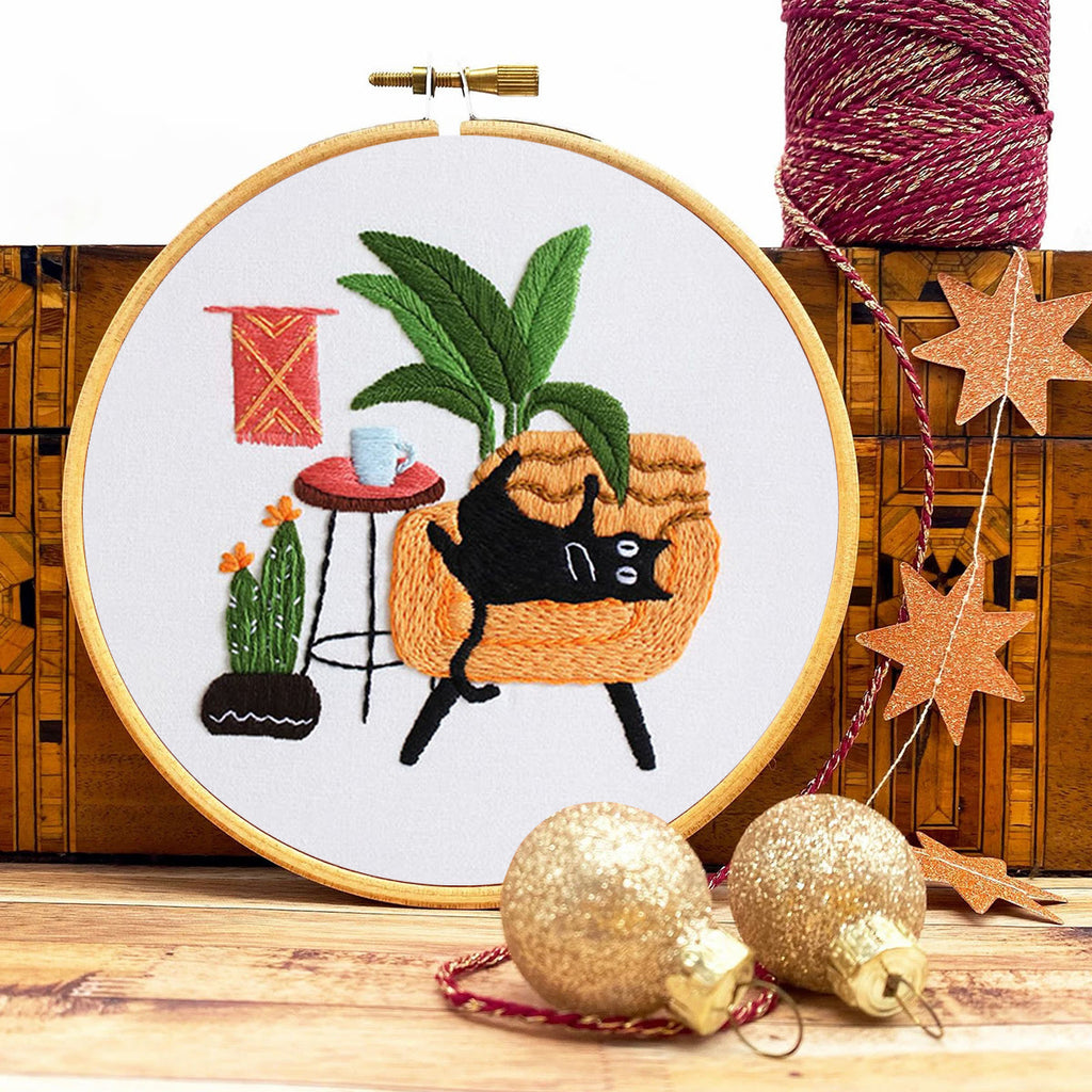 Rubbyoo Embroidery Kit -  Lazy Cat On The Sofa - image 8