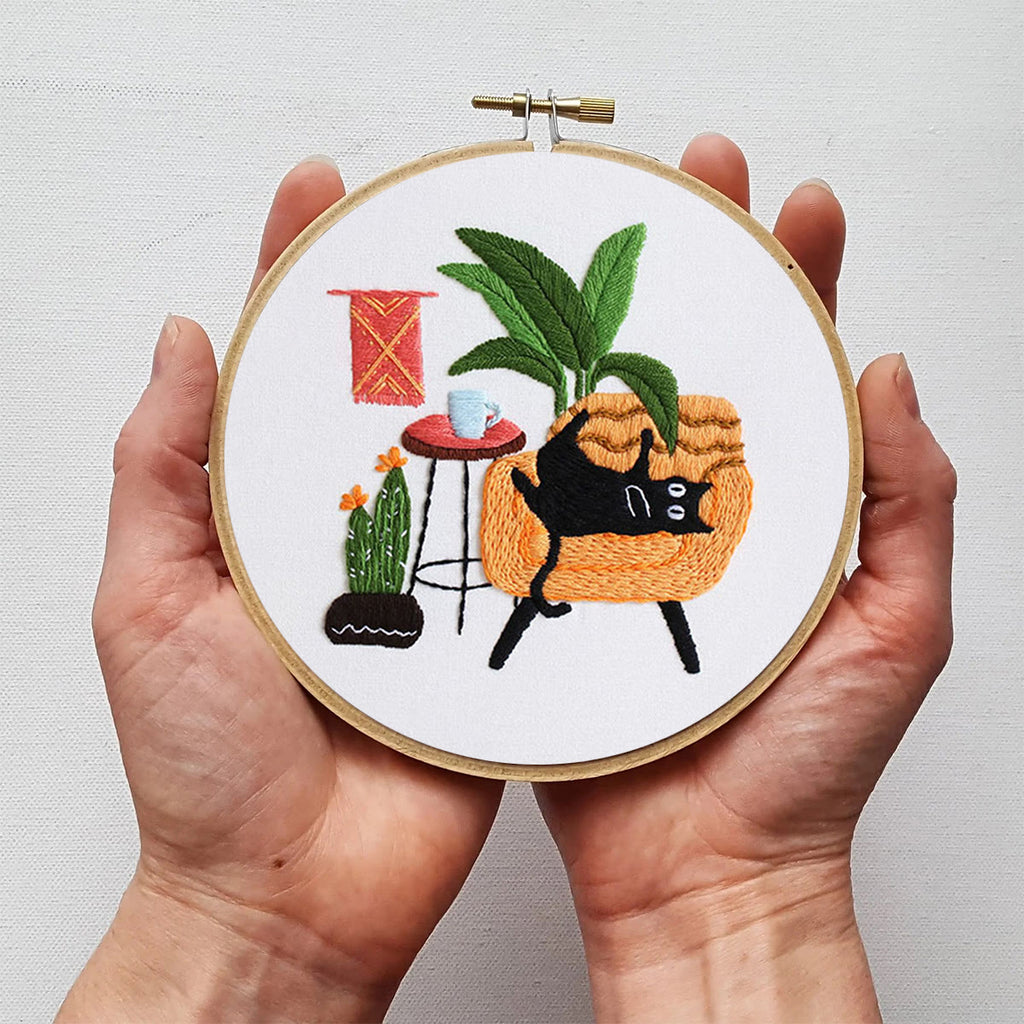 Rubbyoo Embroidery Kit -  Lazy Cat On The Sofa - image 4