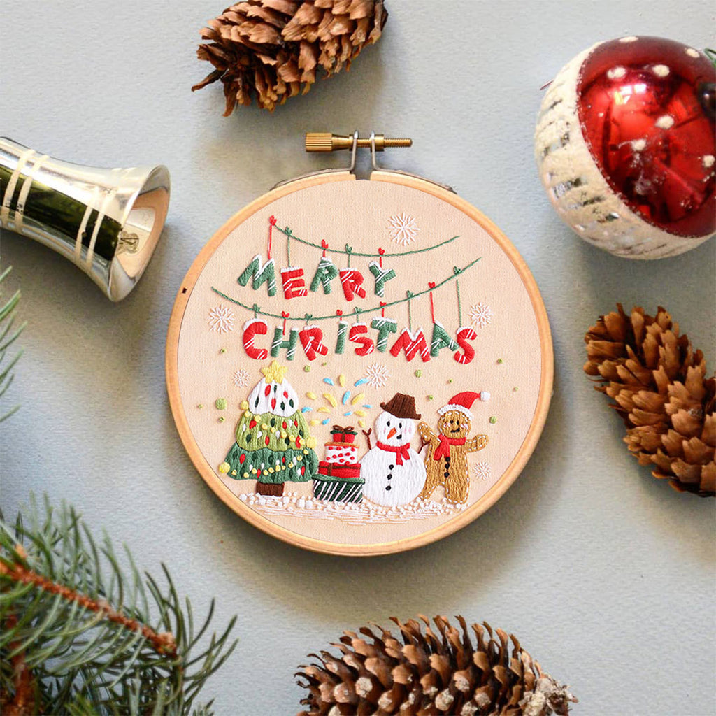 Rubbyoo Embroidery Kit-Snowman Gingerbread Man Christmas Tree - image 4