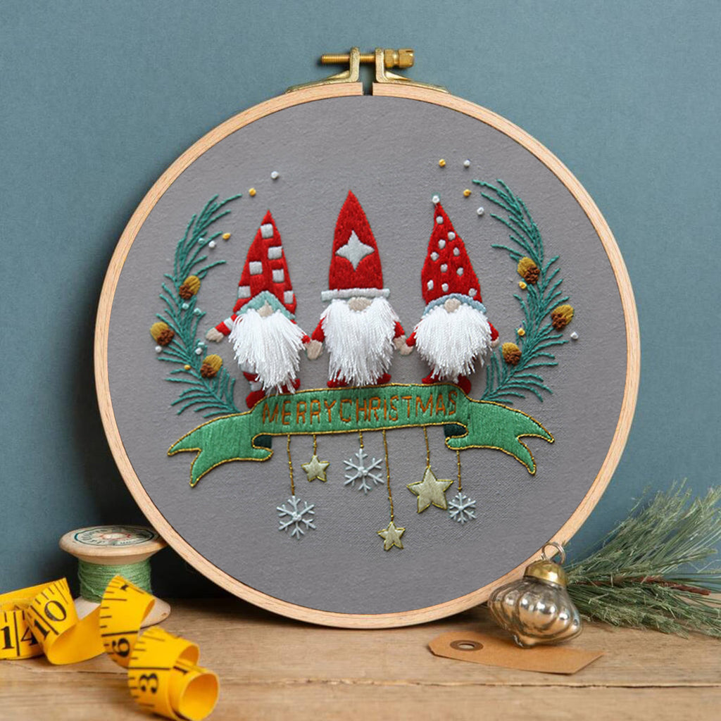Rubbyoo Embroidery Kit-Three Santa Claus  - image 2