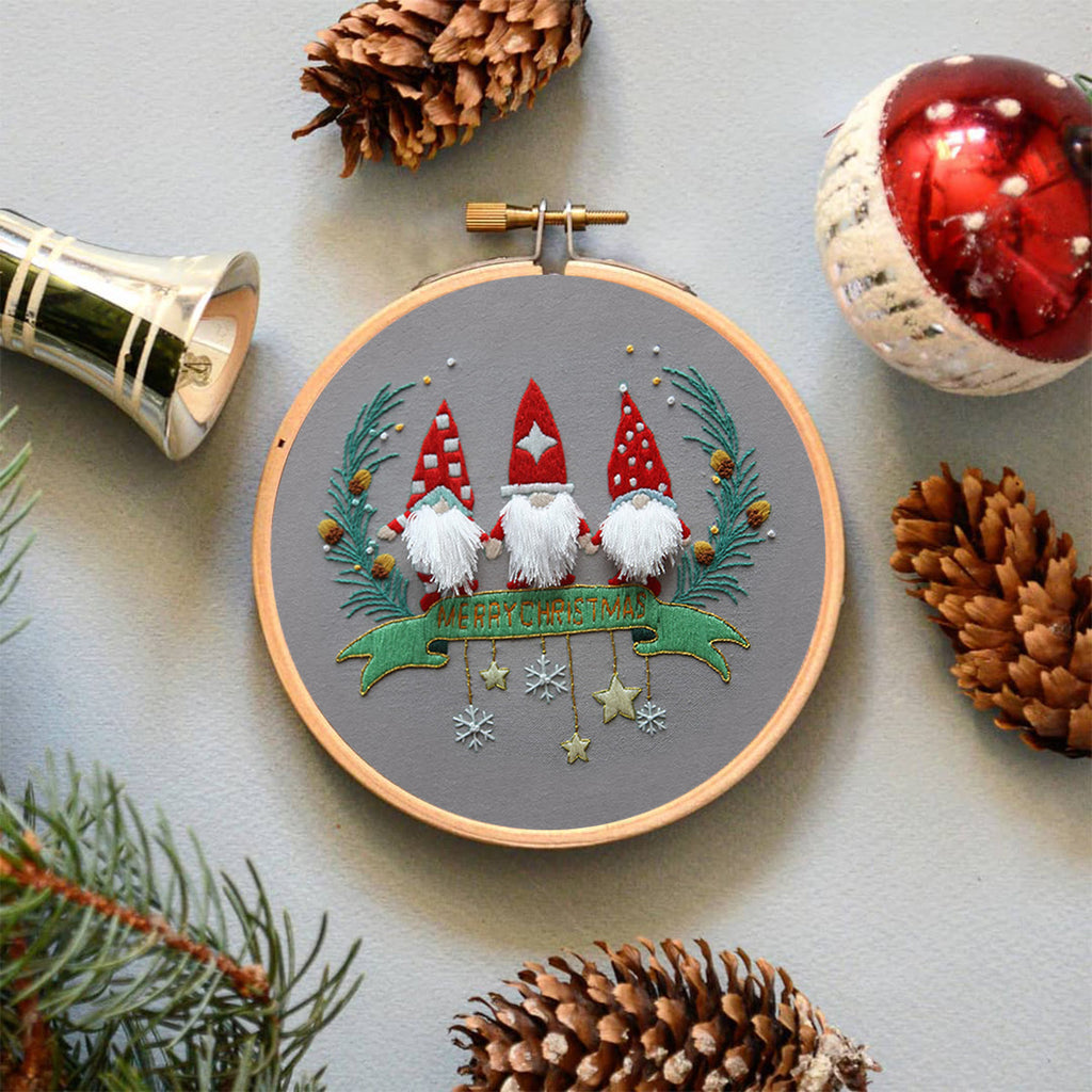 Rubbyoo Embroidery Kit-Three Santa Claus  - image 3