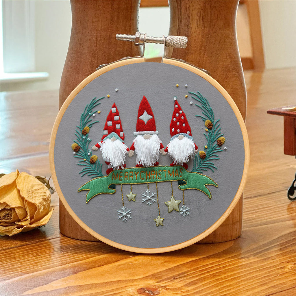Rubbyoo Embroidery Kit-Three Santa Claus  - image 6