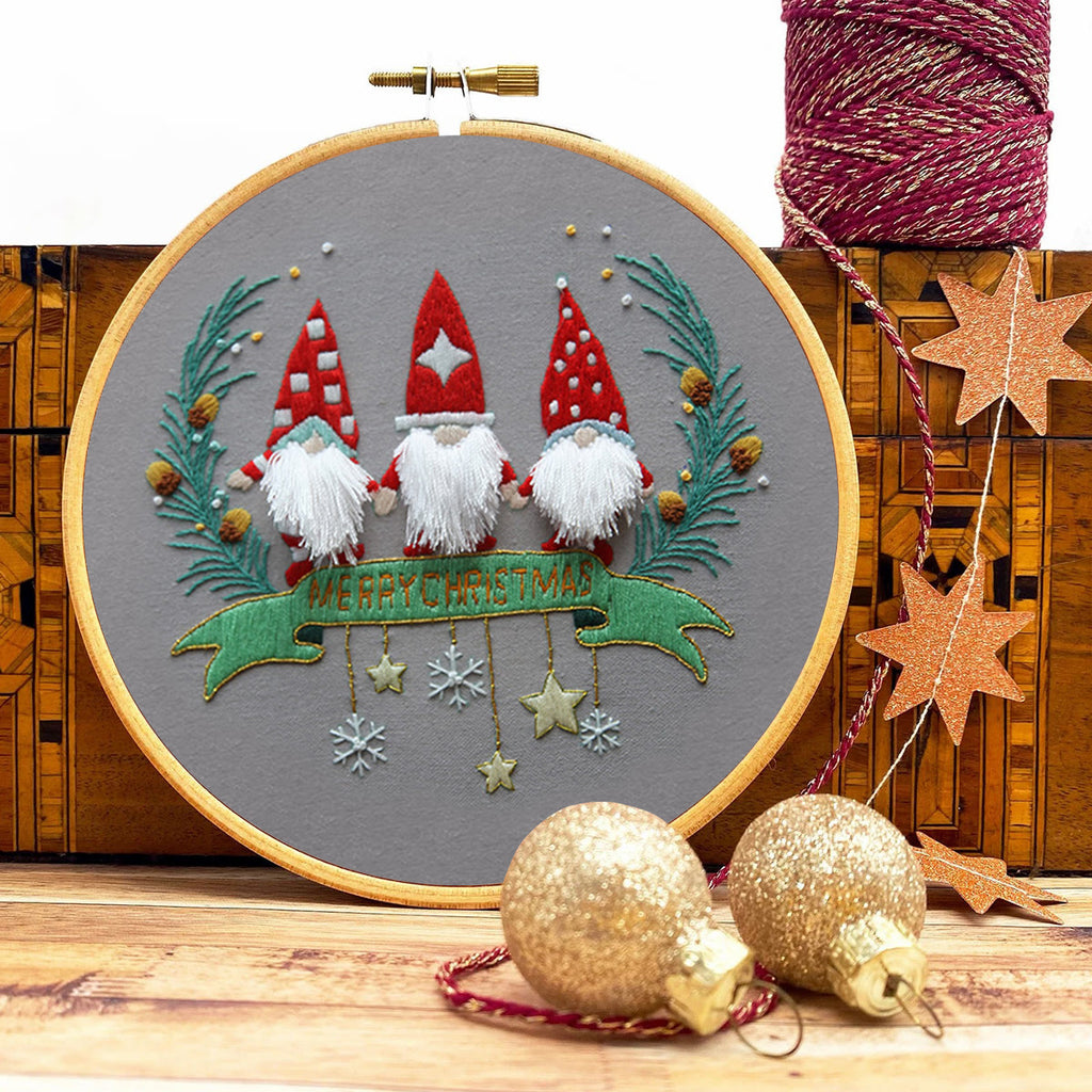 Rubbyoo Embroidery Kit-Three Santa Claus  - image 8