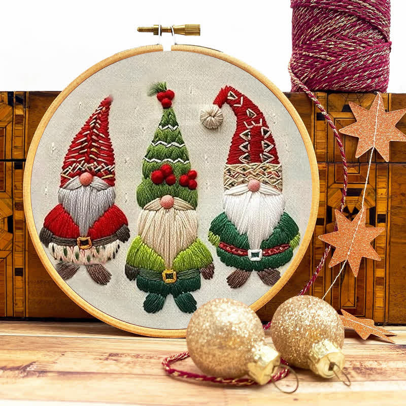 Rubbyoo Embroidery Kit - Christmas Gnomes - image 8