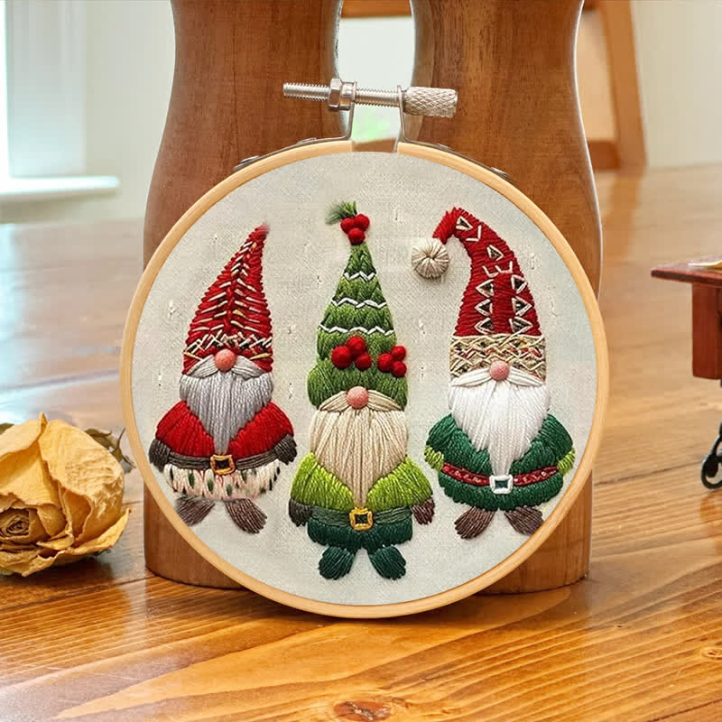 Rubbyoo Embroidery Kit - Christmas Gnomes - image 6