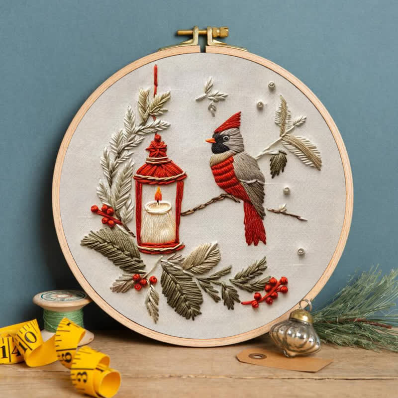Rubbyoo Embroidery Kit - Red Cardinal - image 2