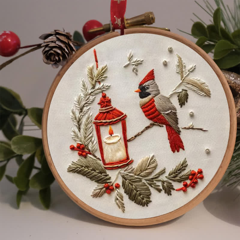 Rubbyoo Embroidery Kit - Red Cardinal - image 1
