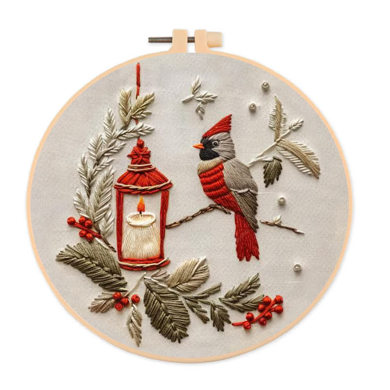 Rubbyoo Embroidery Kit - Red Cardinal - image 0
