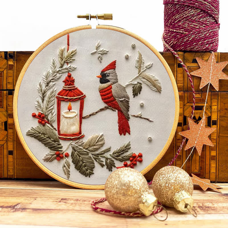 Rubbyoo Embroidery Kit - Red Cardinal - image 8