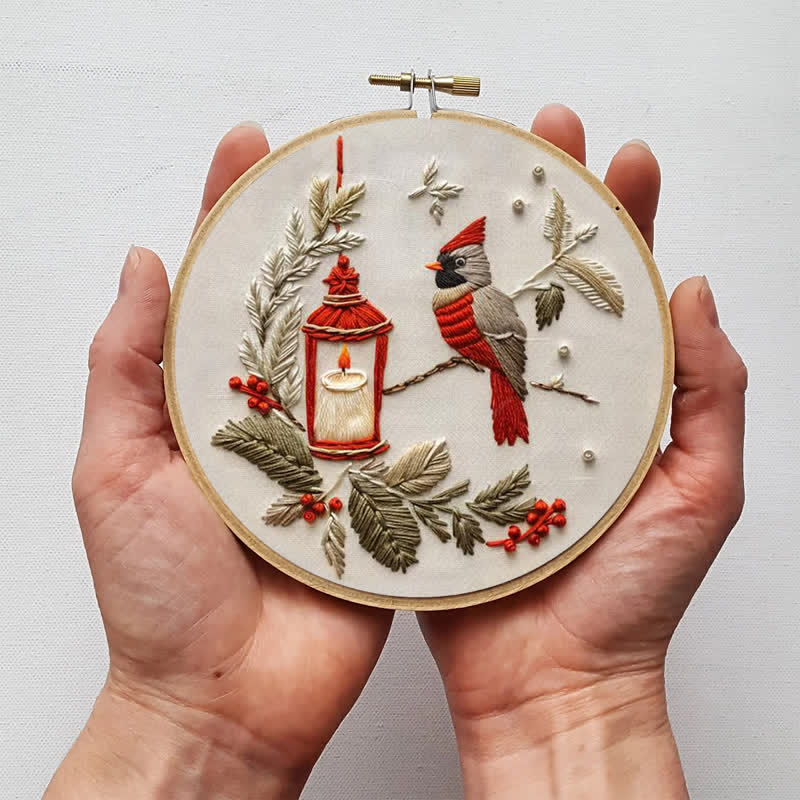 Rubbyoo Embroidery Kit - Red Cardinal - image 5