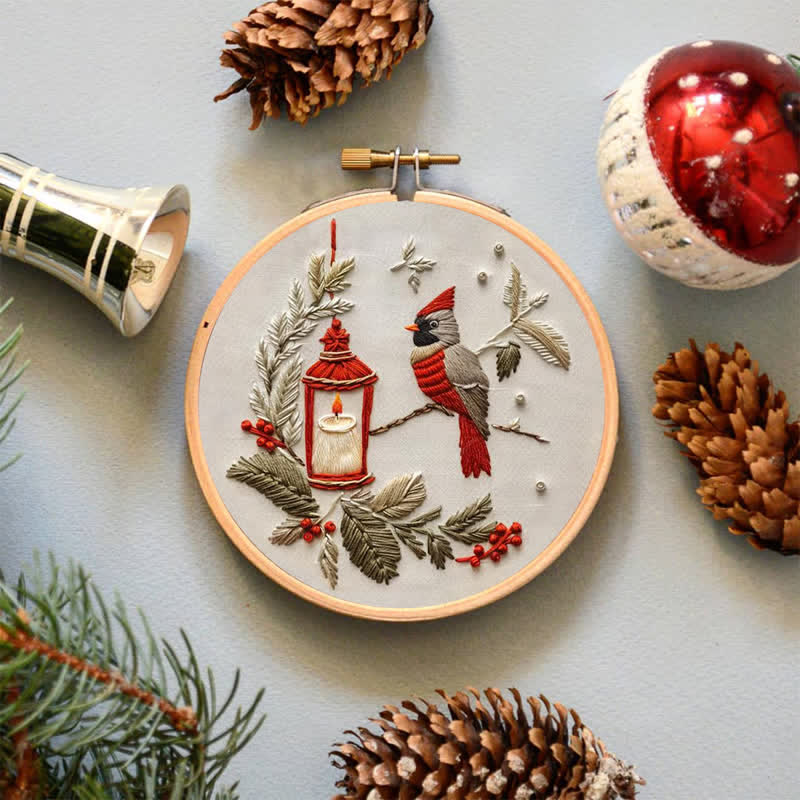 Rubbyoo Embroidery Kit - Red Cardinal - image 4