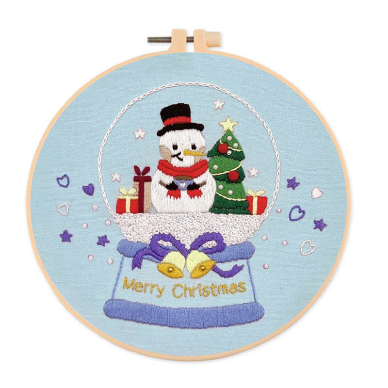 Rubbyoo Embroidery Kit - Snowman Gift - image 0