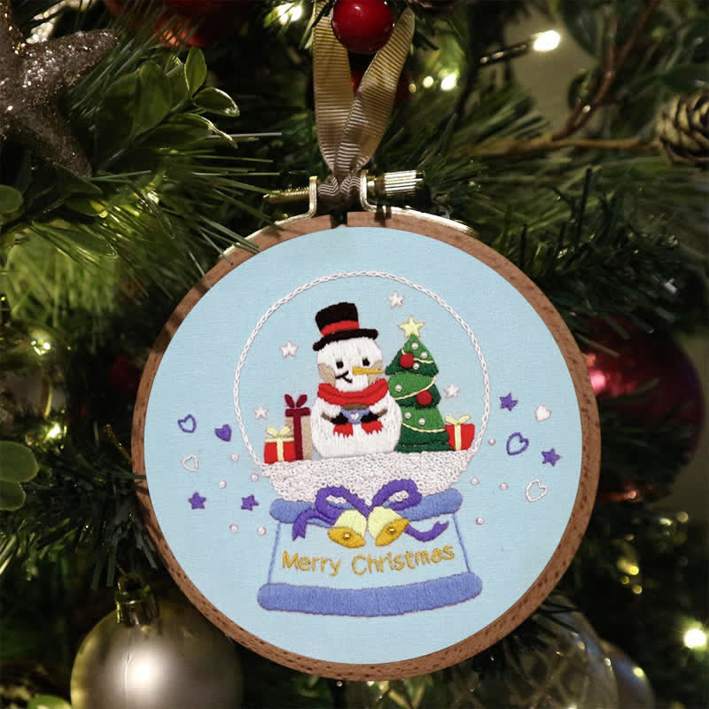 Rubbyoo Embroidery Kit - Snowman Gift - image 5