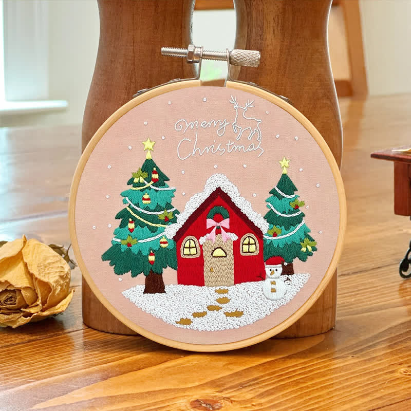 Rubbyoo Embroidery Kit - Christmas House - image 6