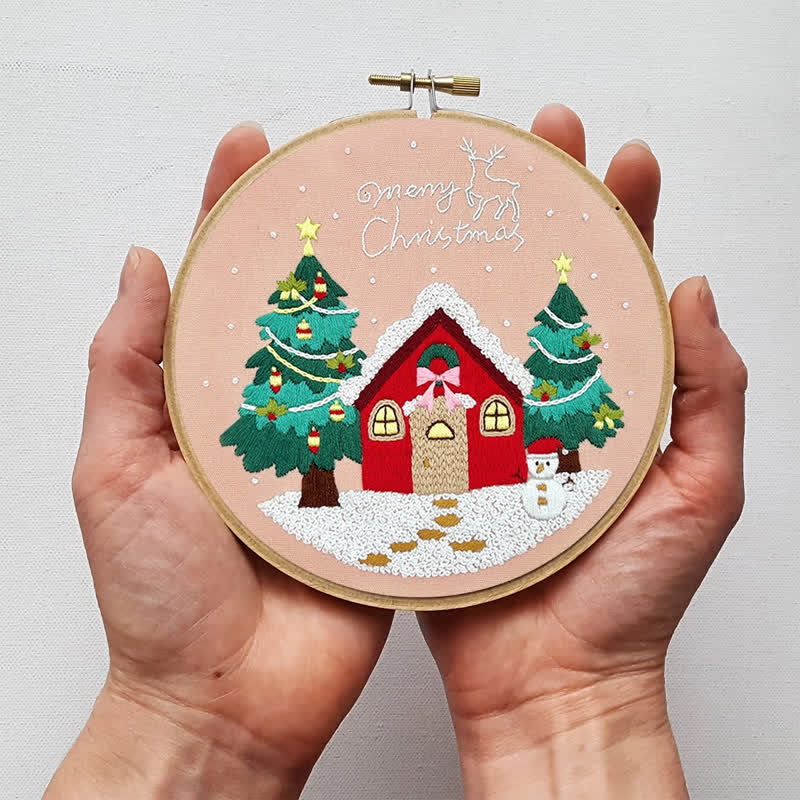 Rubbyoo Embroidery Kit - Christmas House - image 5